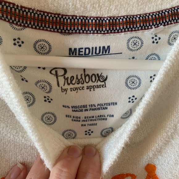 Pressbox University of Tennessee Volunteers Sweatshirt Medium Cream White - Picture 6 of 8